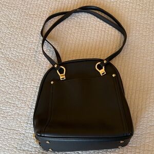 Black Convertible Shoulder/BackPack Style Women's Bag